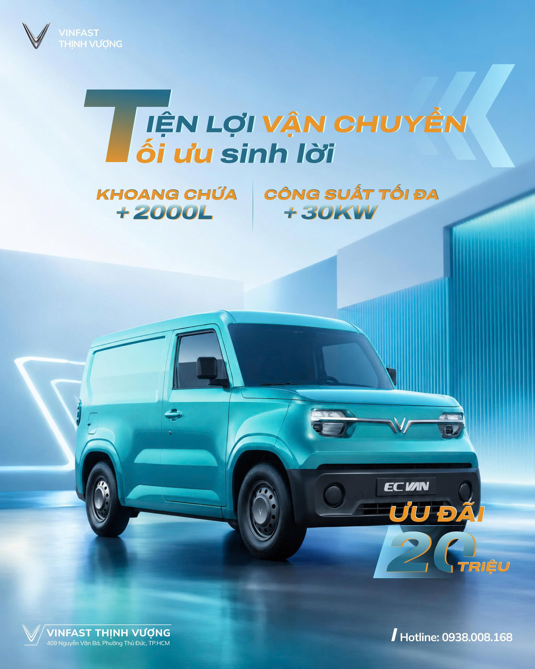 EC VAN TIỆN LỢI VẬN CHUYỂN, TỐI ƯU SINH LỜI