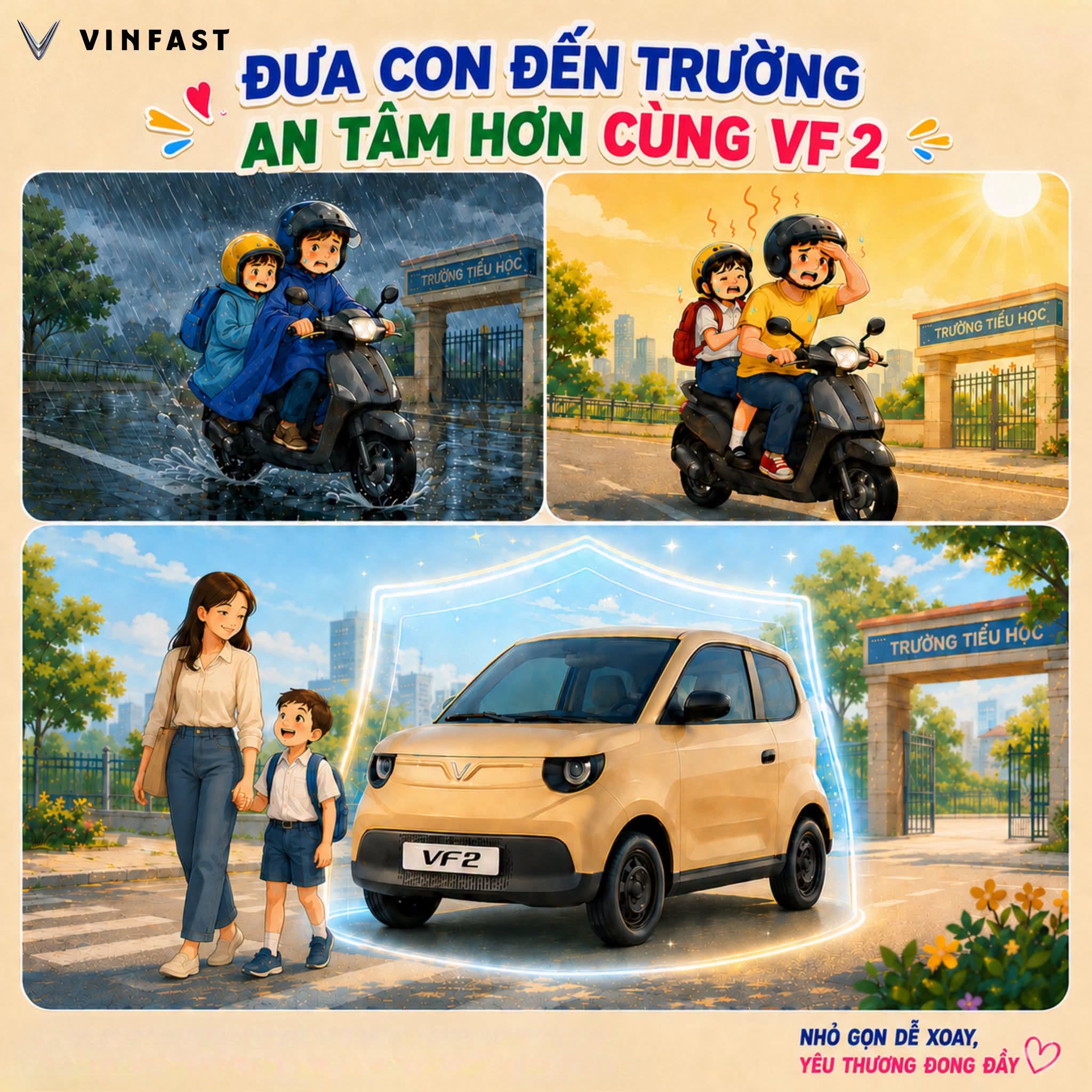 THÊM MỘT LÝ DO ĐỂ BỐ MẸ AN TÂM CÙNG VINFAST VF 2